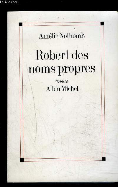 ROBERT DES NOMS PROPRES