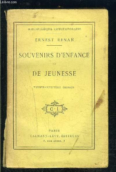 SOUVENIRS D ENFANCE ET DE JEUNESSE