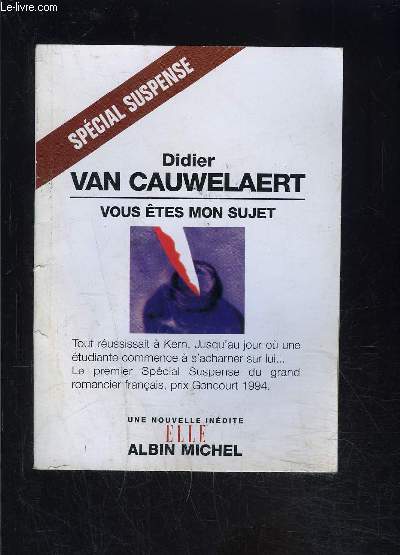 VOUS ETES MON SUJET