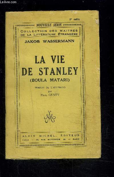 LA VIE DE STANLEY- BOULA MATARI