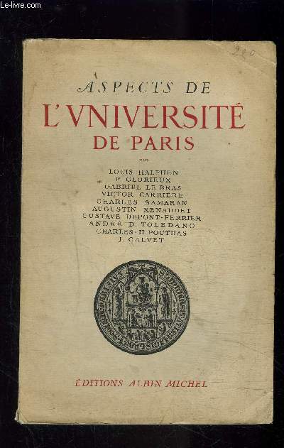 ASPECTS DE L UNIVERSITE DE PARIS