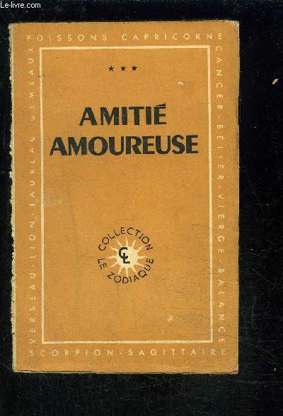 AMITIE AMOUREUSE- TOME 3