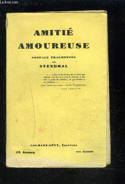 AMITIE AMOUREUSE