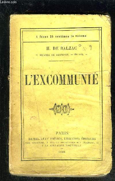 L EXCOMMUNIE- VENDU EN L ETAT