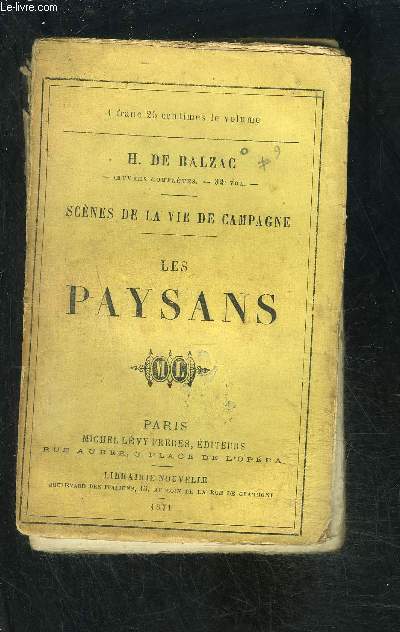 LES PAYSANS- SCENES DE LA VIE DE CAMPAGNE- VENDU EN L ETAT