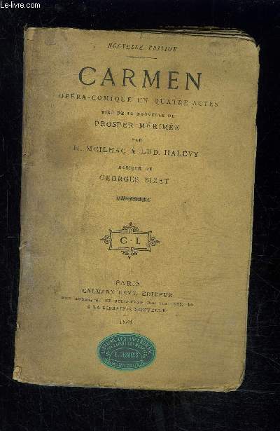 CARMEN- OPERA COMIQUE EN 4 ACTES