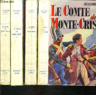 LE COMTE DE MONTE CRISTO- 4 TOMES EN 4 VOLUMES