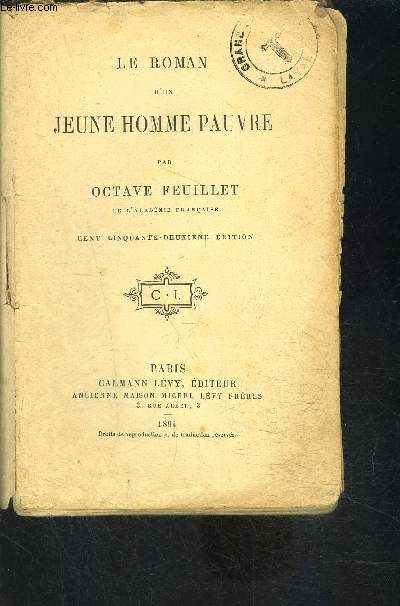 LE ROMAN D UN JEUNE HOMME PAUVRE- VENDU EN L ETAT