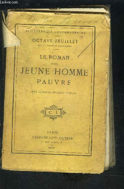 LE ROMAN D UN JEUNE HOMME PAUVRE- VENDU EN L ETAT