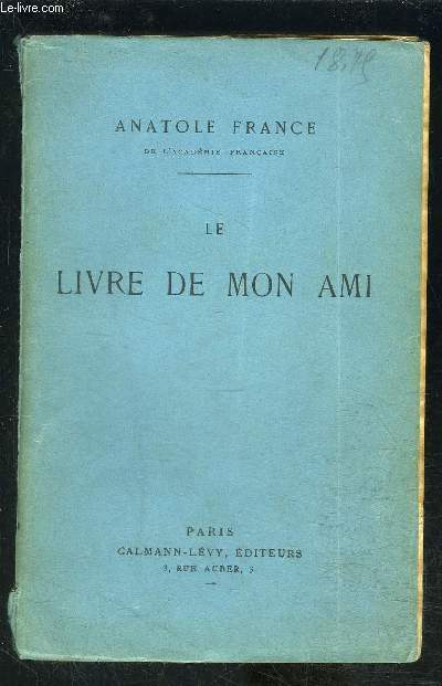 LE LIVRE DE MON AMI