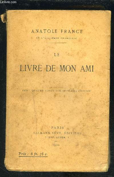 LE LIVRE DE MON AMI