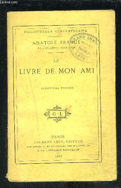 LE LIVRE DE MON AMI