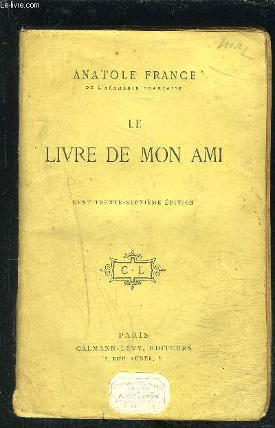 LE LIVRE DE MON AMI