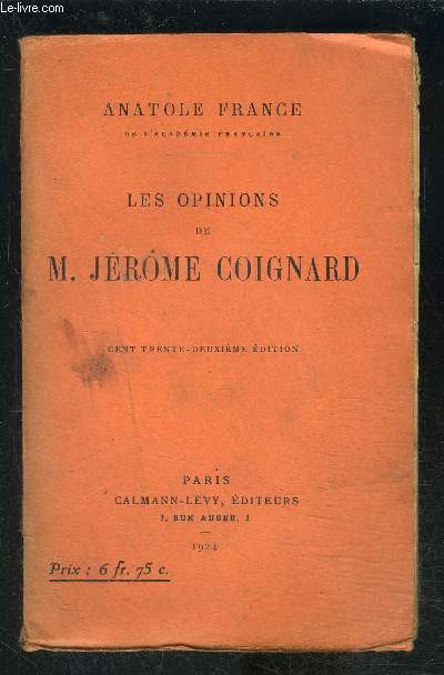 LES OPINIONS DE M. JEROME COIGNARD