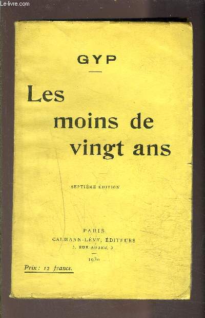 LES MOINS DE VINGT ANS