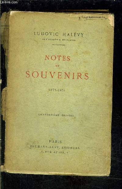NOTES ET SOUVENIRS 1871-1872