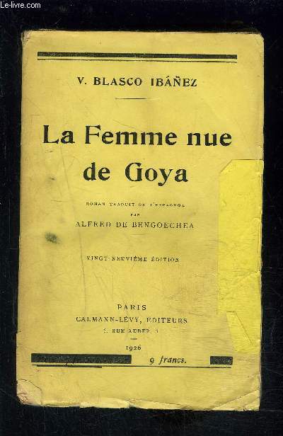 LA FEMME NUE DE GOYA