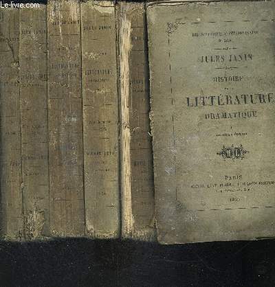 HISTOIRE DE LA LITTERATURE DRAMATIQUE- 6 TOMES EN 6 VOLUMES- VENDU EN L ETAT