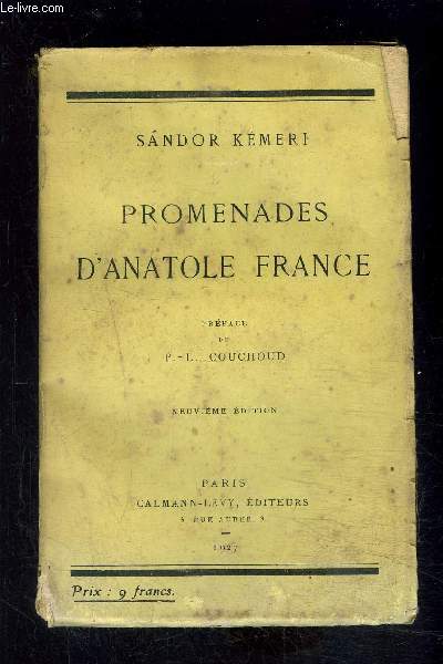 PROMENADES D ANATOLE FRANCE