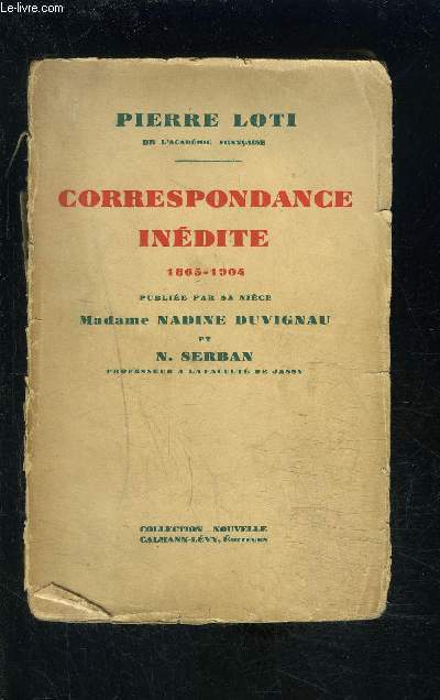 CORRESPONDANCE INEDITE 1865-1904