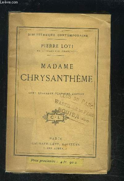 MADAME CHRYSANTHEME