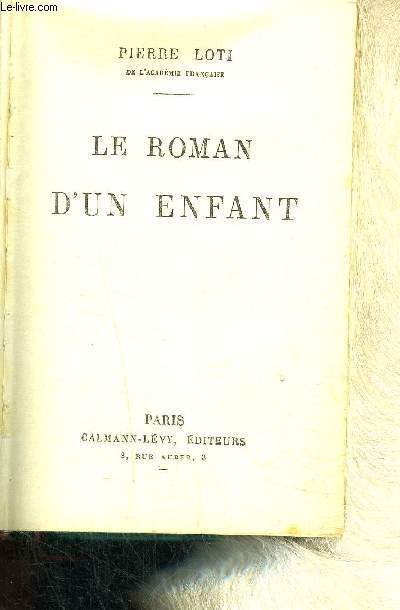 LE ROMAN D UN ENFANT