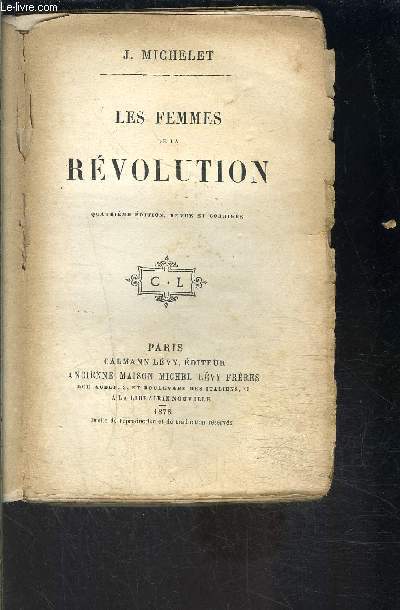 LES FEMMES DE LA REVOLUTION- VENDU EN L ETAT