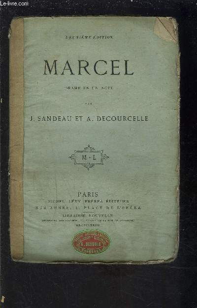 MARCEL- DRAME EN UN ACTE