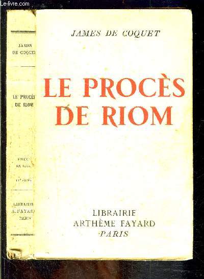 LE PROCES DE RIOM