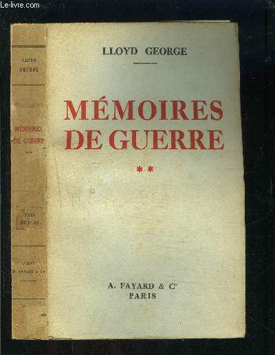 MEMOIRES DE GUERRE- TOME 2