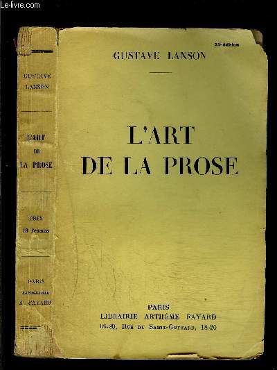 L ART DE LA PROSE