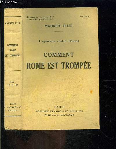 COMMENT ROME EST TROMPEE- L AGRESSION CONTRE L ESPRIT