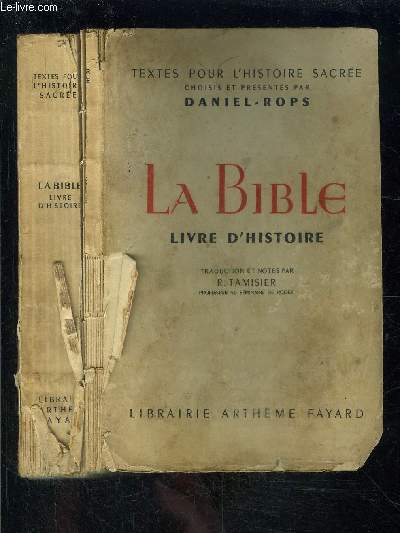 LA BIBLE- LIVRE D HISTOIRE