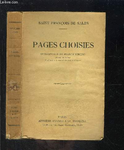 PAGES CHOISIES