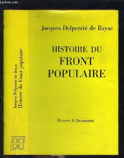 HISTOIRE DU FRONT POPULAIRE