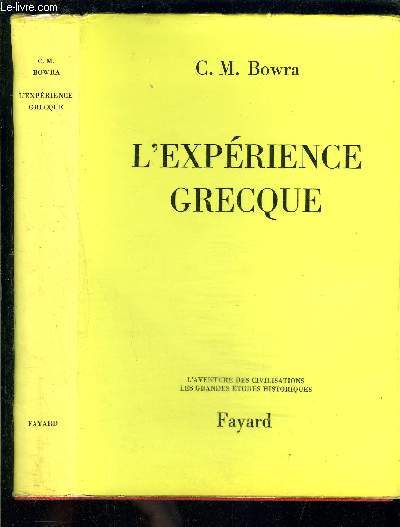 L EXPERIENCE GRECQUE