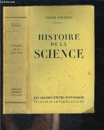 HISTOIRE DE LA SCIENCE