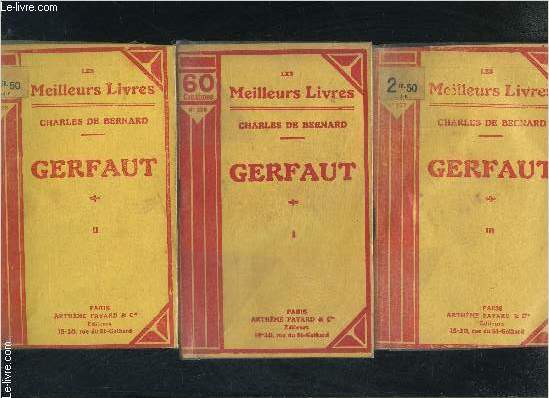 GERFAUT- 3 TOMES EN 3 VOLUMES