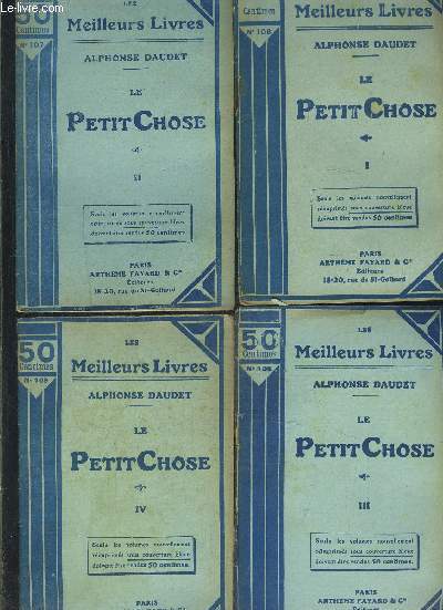 LE PETIT CHOSE- 4 TOMES EN 4 VOLUMES