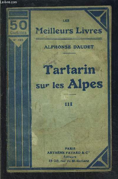 TARTARIN SUR LES ALPES- TOME 3- vendu seul