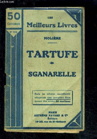 TARTUFE- SGANARELLE