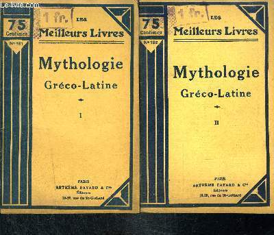 MYTHOLOGIE GRECO-LATINE- 2 TOMES EN 2 VOLUMES