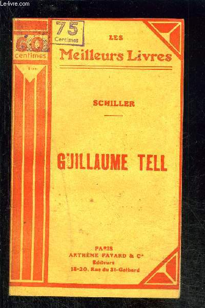 GUILLAUME TELL- Tragdie en cinq actes