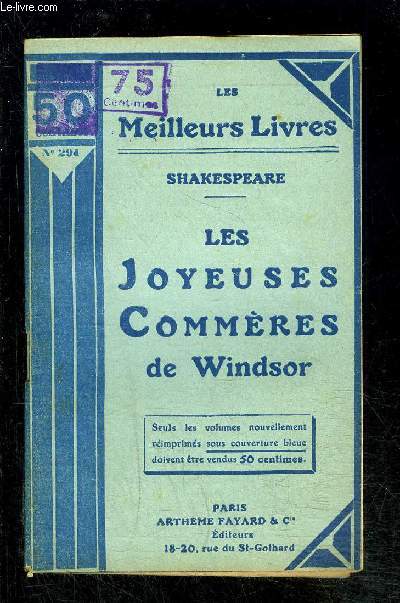 LES JOYEUSES COMMERES DE WINDSOR