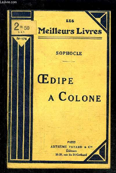 OEDIPE A COLONE