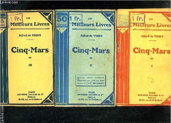 CINQ MARS- 3 TOMES EN 3 VOLUMES