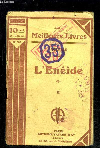 L ENEIDE- TOME 2 vendu seul