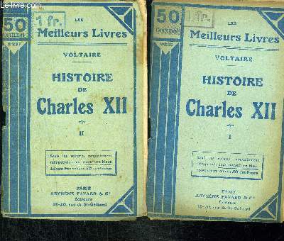 HISTOIRE DE CHARLES XII- 2 TOMES EN 2 VOLUMES