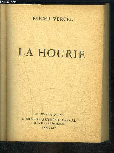 LA HOURIE- LE LIVRE DE DEMAIN