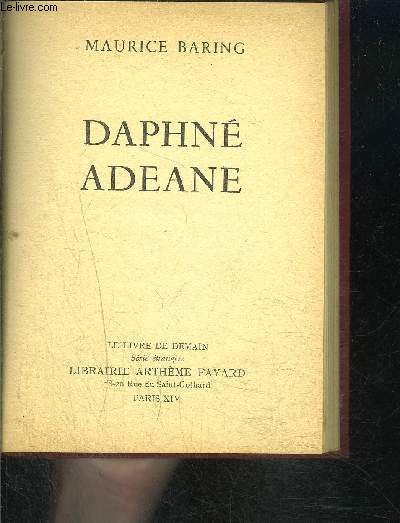 DAPHNE ADEANE- LE LIVRE DE DEMAIN- srie trangre